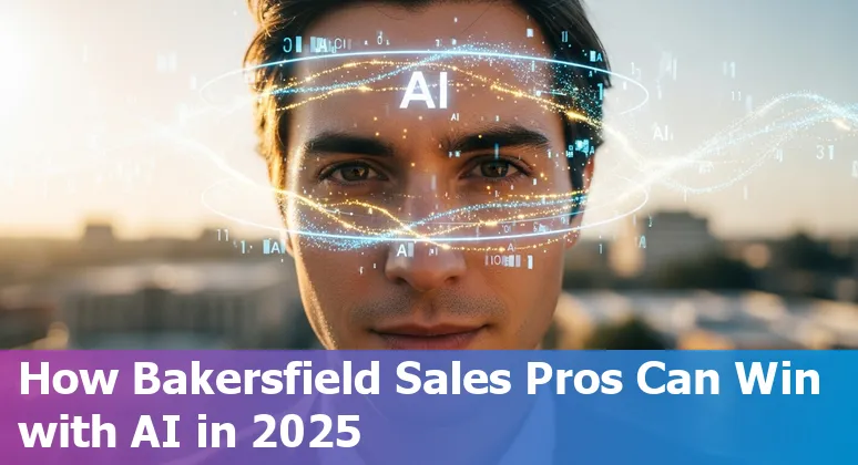 Sales professional using AI tools in Bakersfield, California to enhance sales job performance in 2025