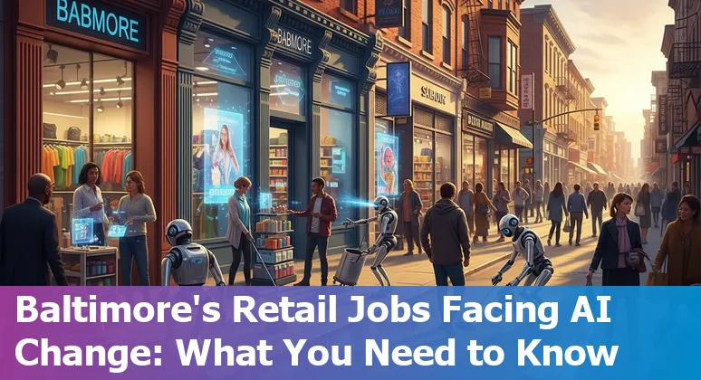 Baltimore retail workers adapting to AI automation in jobs like cashier and customer service roles.