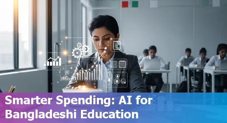 Education company staff using AI tools to improve efficiency in Bangladesh, BD