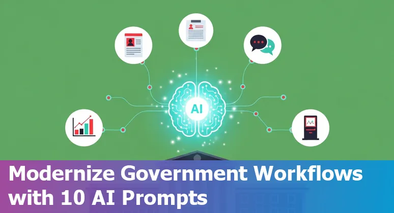 Government officers using AI prompts in Gemini for Workspace on Google Docs and Sheets to prepare citizen notices and dashboards.
