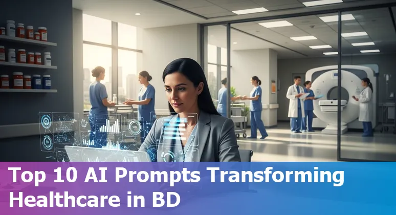 Doctor reviewing AI-annotated chest X-ray for remote triage in a Bangladesh clinic.