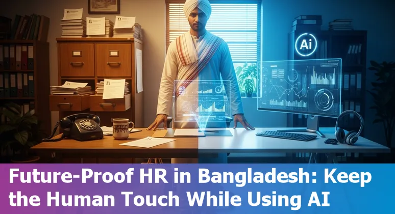 HR team discussing AI tools and reskilling in Dhaka, Bangladesh — planning HR transformation in 2025