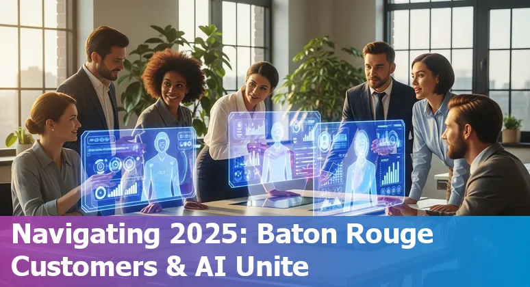 AI transforming customer service jobs in Baton Rouge, Louisiana in 2025 with human and technology collaboration