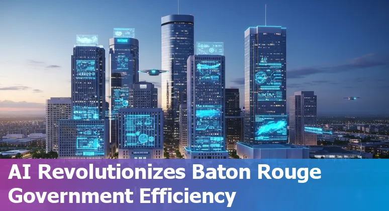 AI technology supporting government efficiency and cost savings in Baton Rouge, Louisiana