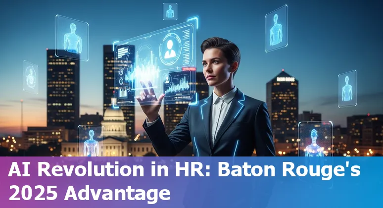 HR professional using AI tools for recruitment in Baton Rouge, Louisiana in 2025