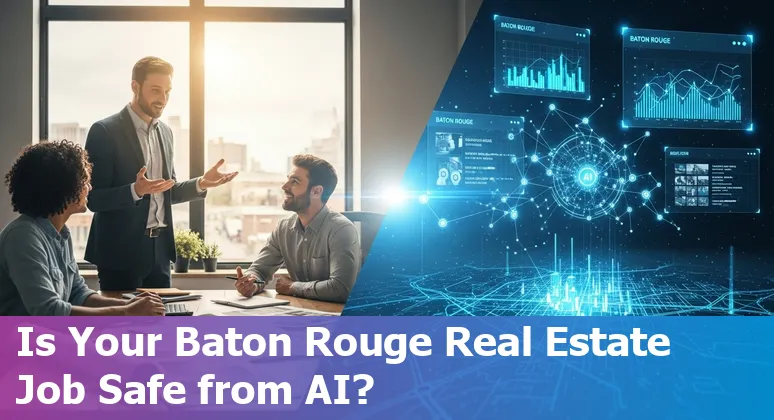 Baton Rouge real estate market with AI technology overlay