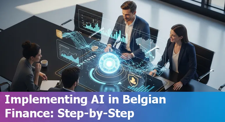 AI in Belgian financial services 2025: dashboard showing AI adoption and regulation in Belgium
