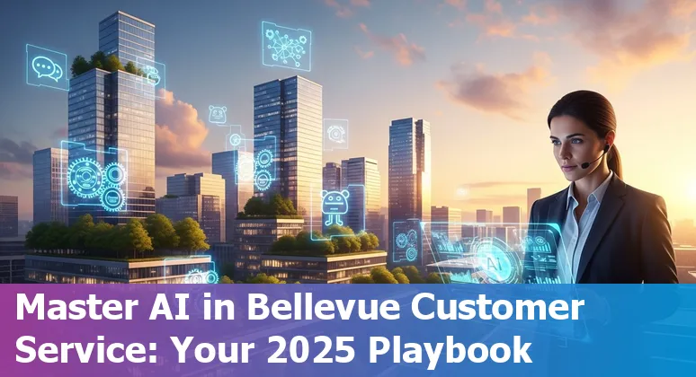 Customer service professional using AI chatbot technology in Bellevue, Washington in 2025