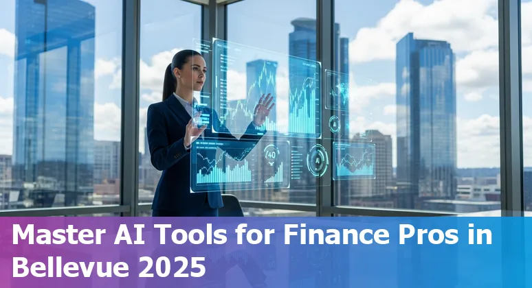 Finance professional using AI tools in Bellevue, Washington office in 2025