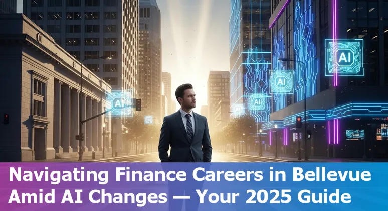 Finance professional working with AI tools in Bellevue, Washington office in 2025