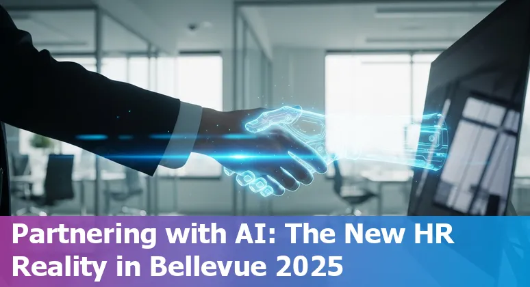 AI and Human Resources teamwork concept in Bellevue, Washington office environment in 2025