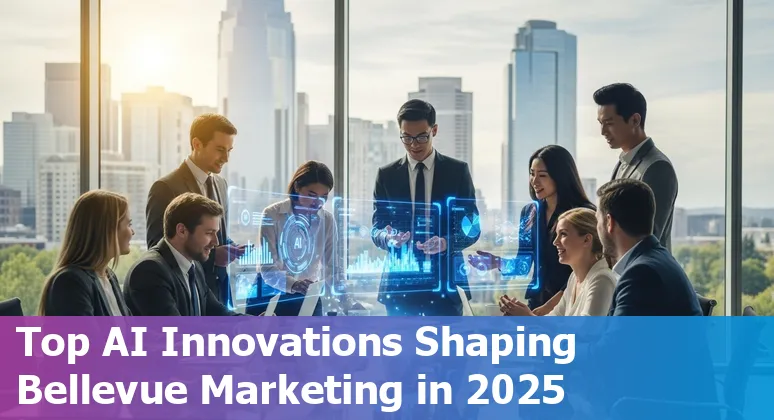 Illustration of AI tools supporting marketing professionals in Bellevue, Washington in 2025