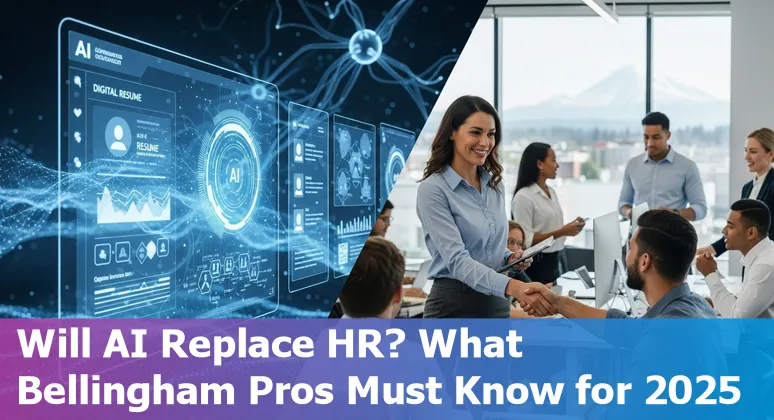 Human Resources professional using AI tools in Bellingham, Washington office environment in 2025