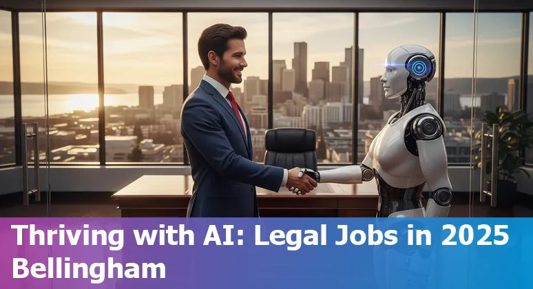 Illustration of AI technology impacting legal jobs in Bellingham, Washington in 2025