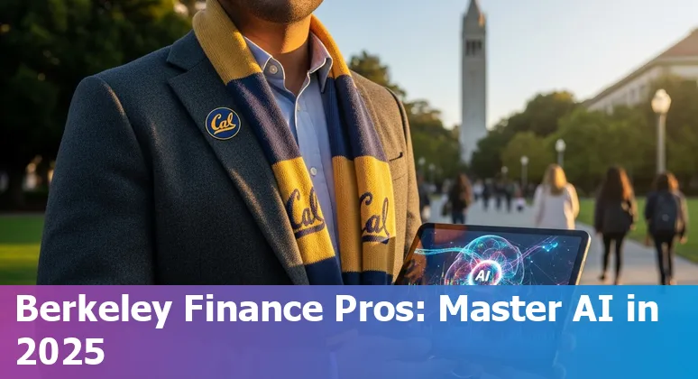 Finance professional learning AI at UC Berkeley campus in Berkeley, California in 2025