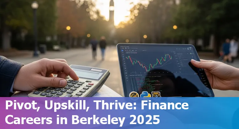 Berkeley, California finance team using AI tools with UC Berkeley in the background - 2025