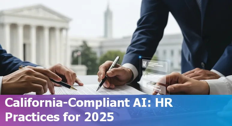 Berkeley, California HR team planning AI adoption in 2025 with governance checklist and training resources