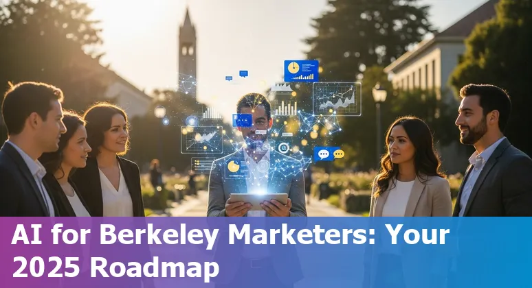 Marketing professional using AI tools with UC Berkeley campus in Berkeley, California, US in 2025