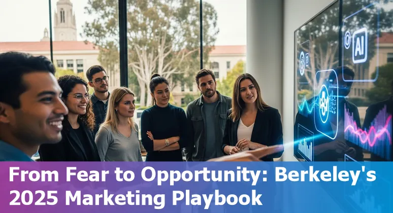 Marketing professional using AI tools at a Berkeley, California co-working space — 2025 guide for beginners