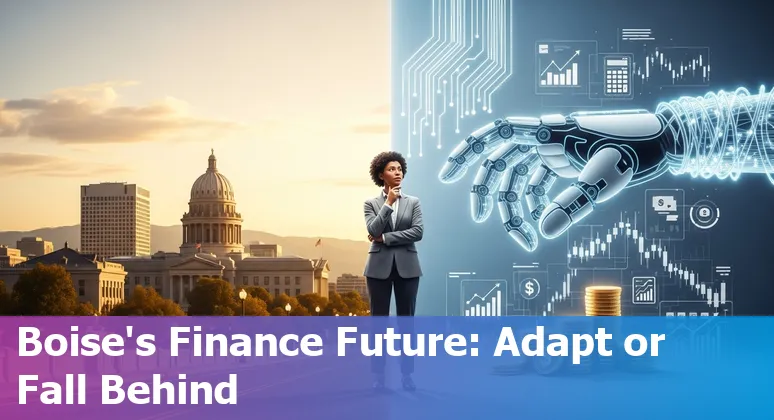 Finance professional using AI tools in Boise, Idaho office — upskilling for 2025