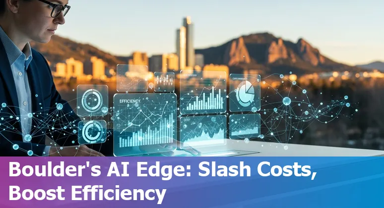Financial services team using AI dashboards in Boulder, Colorado, US to cut costs and improve efficiency