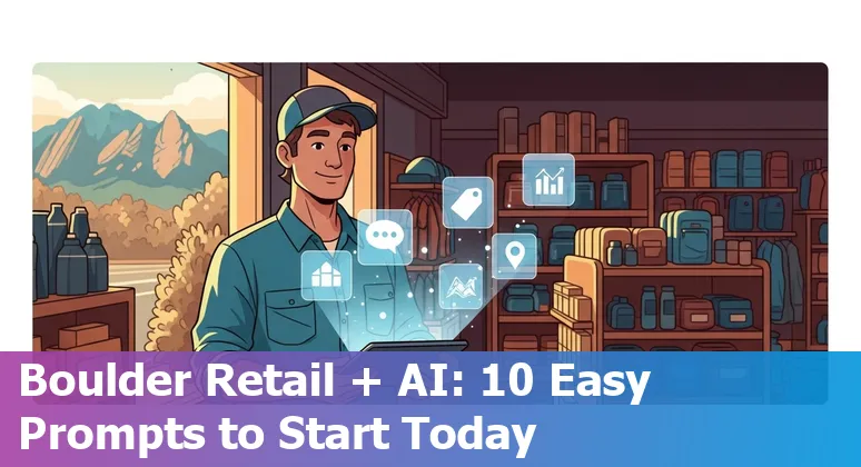Retail store in Boulder using AI-driven screens and visual search on a smartphone