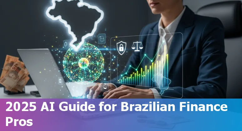 Finance professional using AI dashboard in Brazil in 2025 with references to Bill 2,338/2023 and LGPD compliance in Brazil.