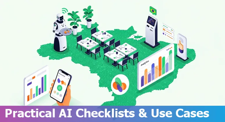 Hospital staff using AI dashboard in a Brazil hotel