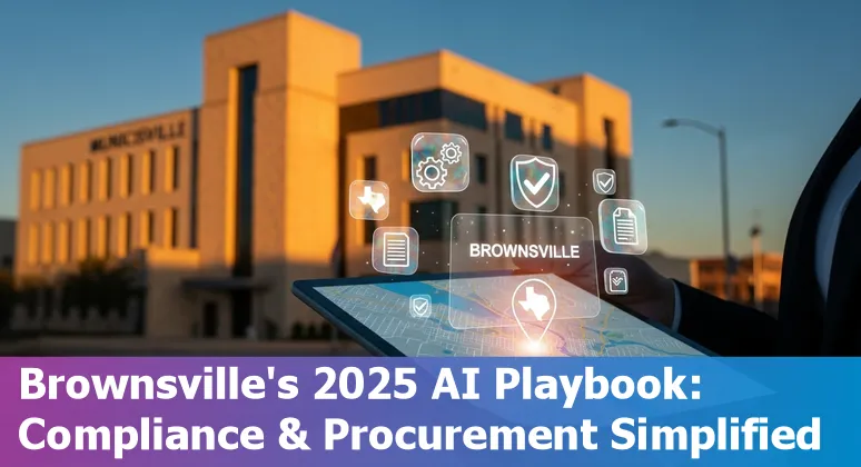 City officials review AI plans for Brownsville, Texas smart-city project with NTT DATA, 2025.