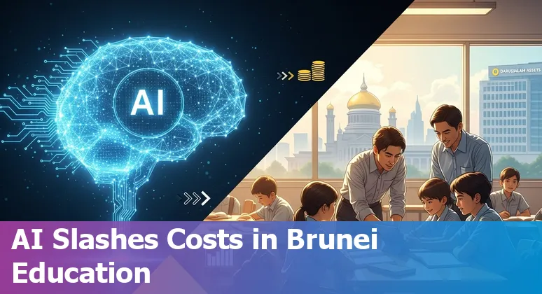 Students and staff using AI-powered learning and admin tools at Universiti Brunei Darussalam campus, Brunei Darussalam