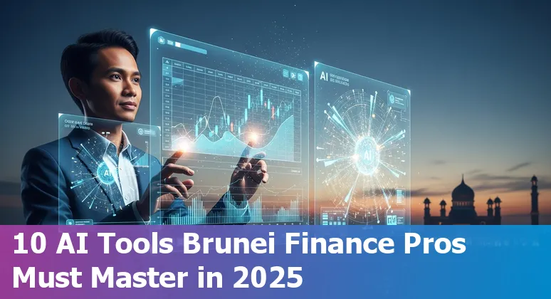 Collage of logos for Datarails, Vena, Anaplan, GPT Excel, QuickBooks, Zest AI, Sift, Darktrace, Prezent, and Alteryx representing AI tools for finance in Brunei 2025