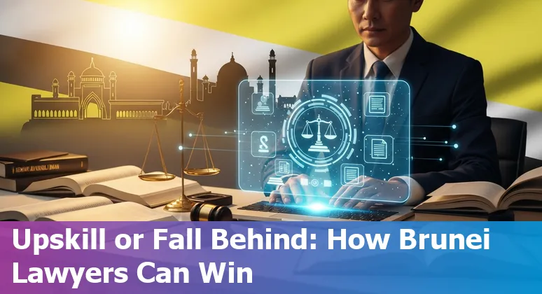 Lawyer using AI tools in an office in Brunei Darussalam, 2025