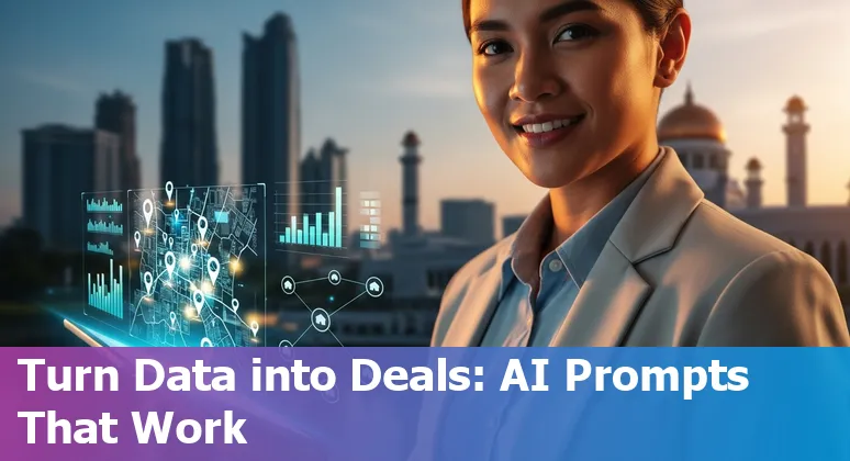 Illustration of AI assisting real estate tasks in Bandar Seri Begawan, Brunei