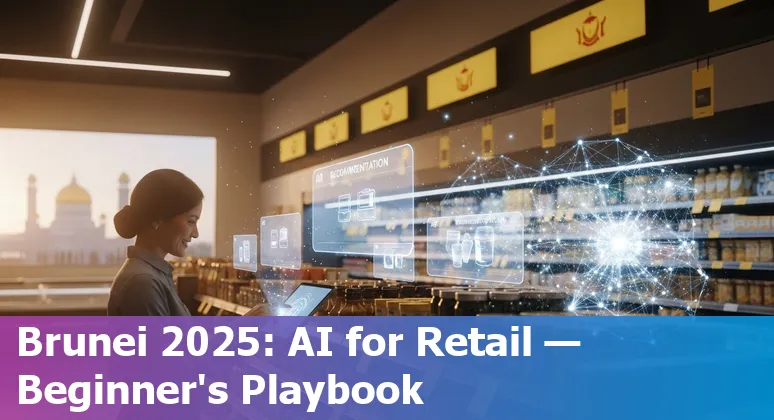 Retail team using AI dashboard and mobile tools in Brunei Darussalam