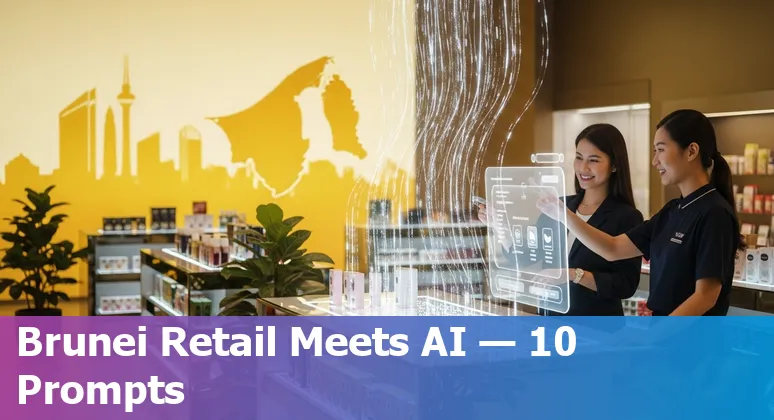 AI retail use cases in Brunei: personalized recommendations, inventory forecasts, AR try-on and multilingual chatbots.