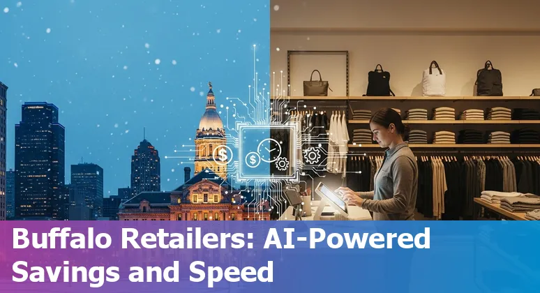 Retail store with AI inventory scanner in Buffalo, New York, US