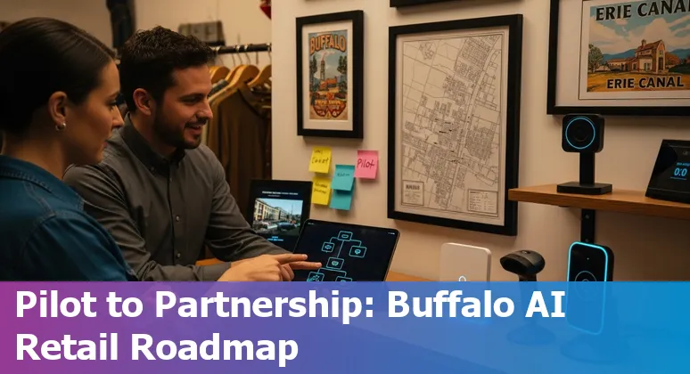 Retail employees using AI dashboards at a Buffalo, New York store in 2025