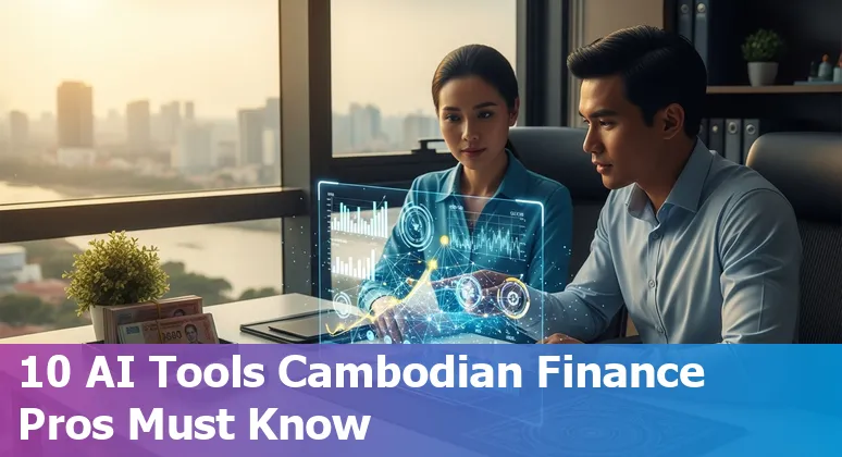 Collage of logos: Vena Copilot, Planful Predict, Anaplan, DataRobot, BlackLine, HighRadius, Vic.ai, AppZen, Workiva, Darktrace over a map of Cambodia