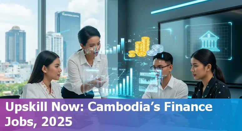 Finance professionals discussing AI adoption in Phnom Penh, Cambodia, 2025