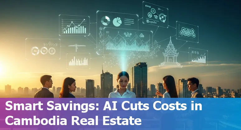 Real estate agent using AI tools and a virtual property tour in Cambodia