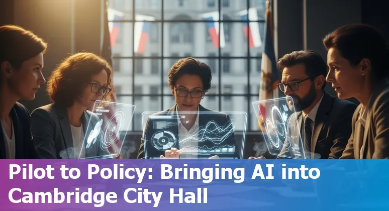 Government AI roadmap for Cambridge, MA in 2025 showing policy, tools, and MIT partnership in the United States