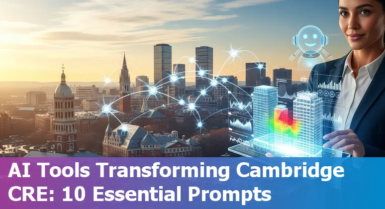 Person using AI tools to analyze lease documents and 3D floorplans for commercial real estate in Cambridge, Massachusetts.