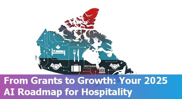 Illustration of AI-powered hotel services and smart hospitality in Canada, 2025