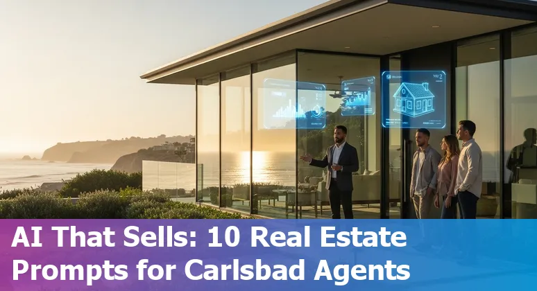 Agent using AI tools to create virtual tour and valuation for a Carlsbad coastal home