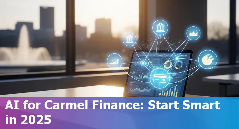 AI in financial services in Carmel, Indiana 2025: small business using AI tools and local skyline