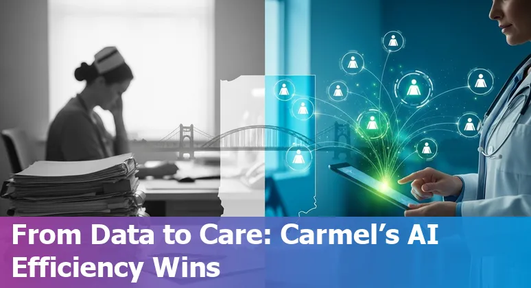 Healthcare professionals using AI tools at a Carmel, Indiana clinic to cut costs and improve efficiency