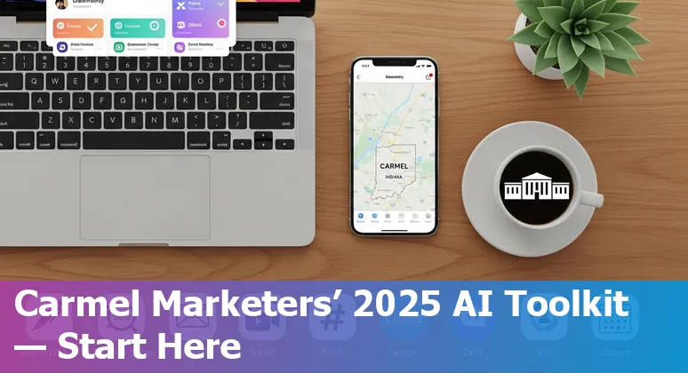 Carmel marketing team using AI tools like Jasper, GPT-4, Canva and Surfer SEO on laptops