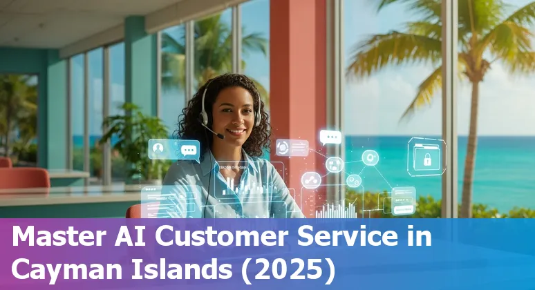 Illustration of AI tools supporting customer service professionals in the Cayman Islands, 2025