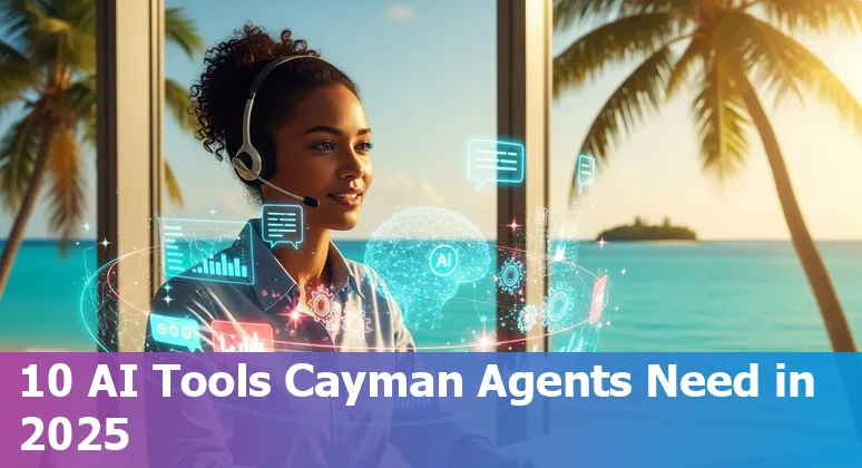 Customer service professional using AI chatbots and dashboards for tourism and ecommerce in Cayman Islands