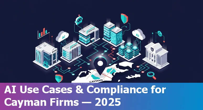 Illustration of AI in the Cayman Islands financial services sector, Grand Cayman, 2025